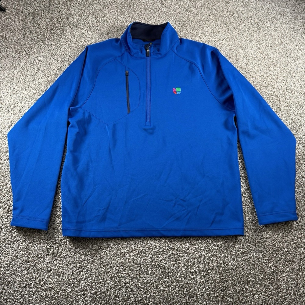 Zero Restriction Sweater Mens Medium Univision 1/4 Zip Performance Tour Series